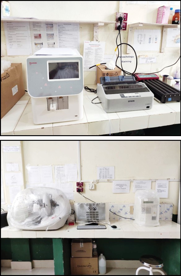 The Fully Automatic Biochemistry Analyzer and Haematology Analyzer at District Hospital Mon inaugurated on June 4.